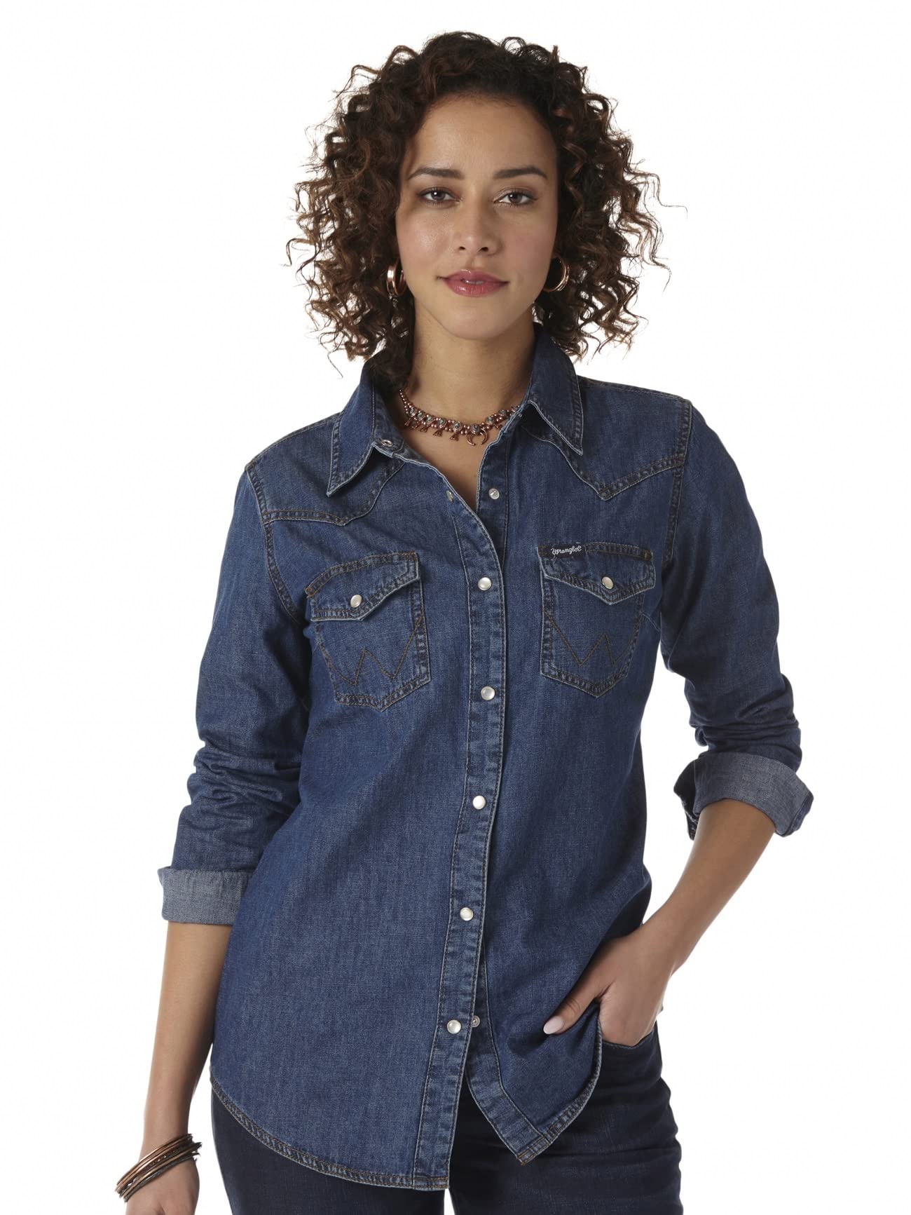 Wrangler Women's Denim Snap Shirt