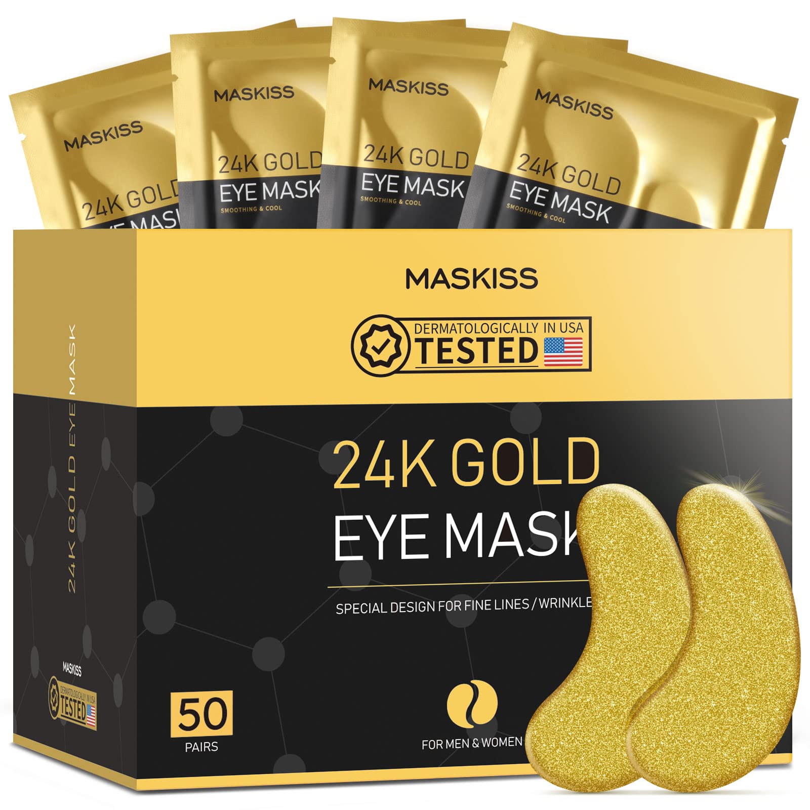 Maskiss Under Eye Patches, eye mask, Collagen Skin Care Products, Eye Patches for Puffy Eyes, eye masks for dark circles and puffiness