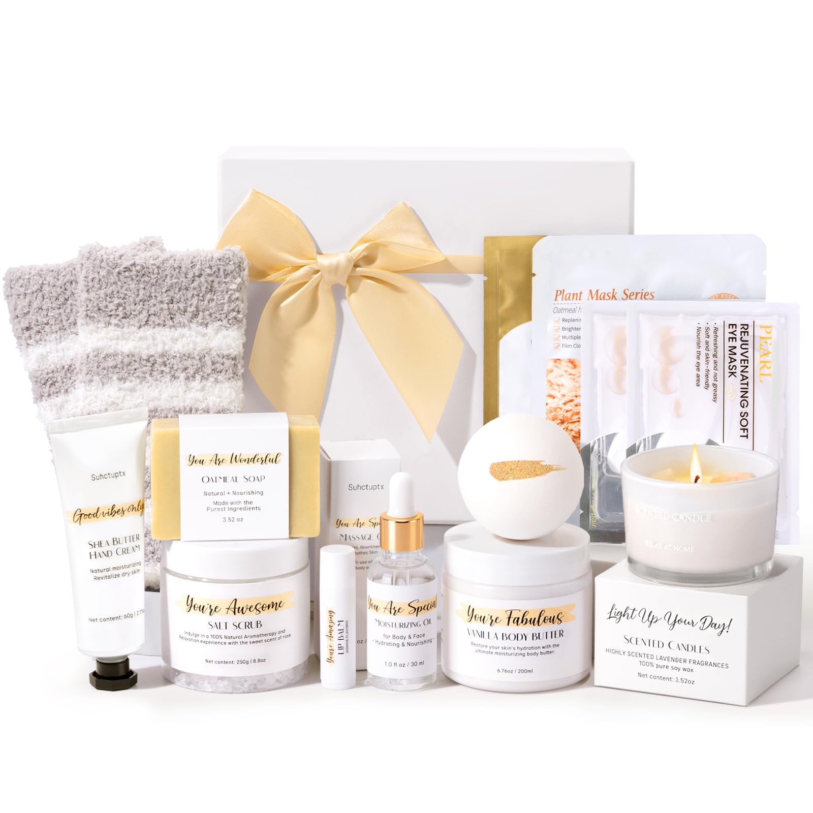 Spa Gifts for Women, Home SPA Kit Bath Set Self Care Package