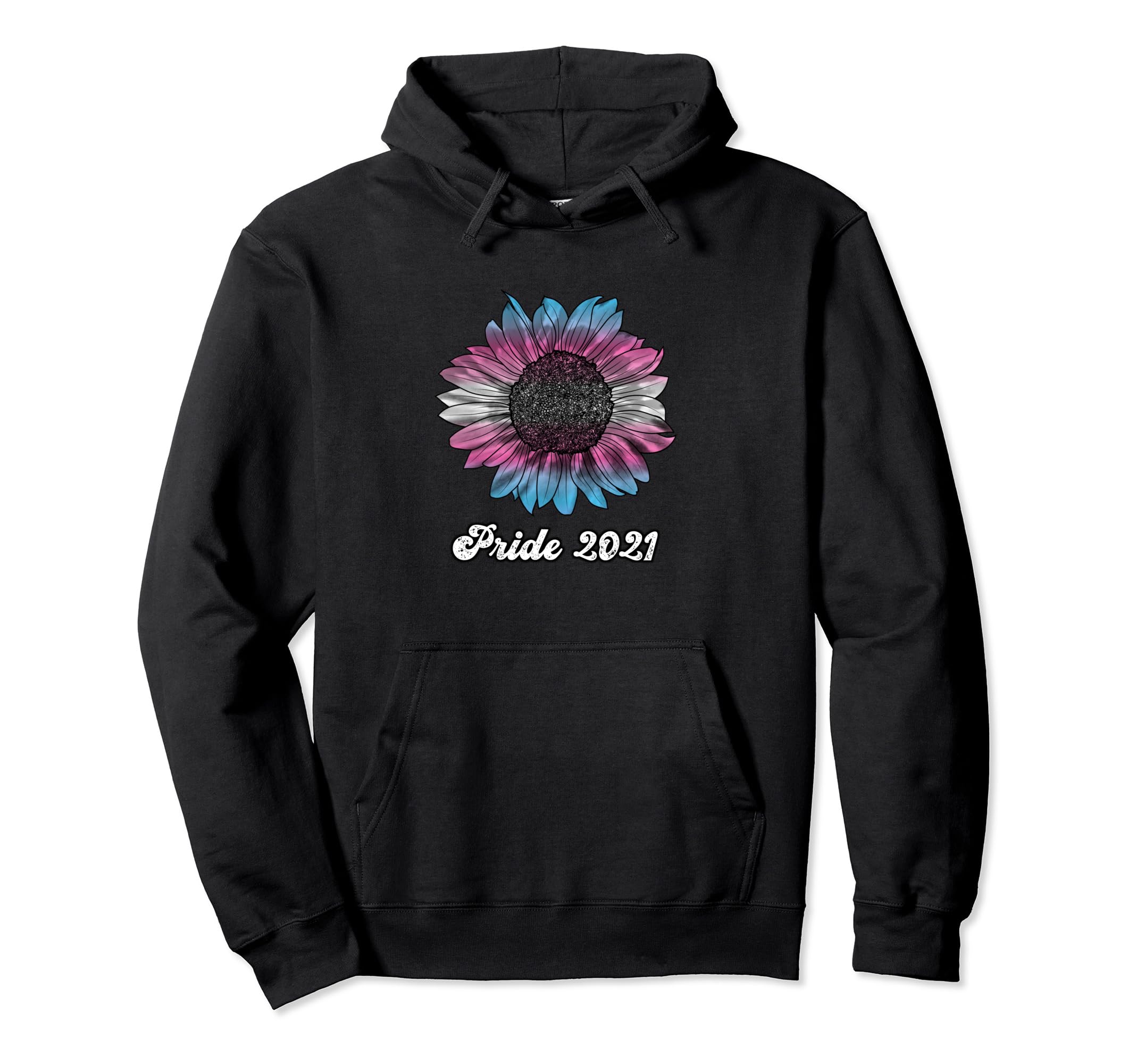 Transgender Tie Dye Sunflower Trans Hoodie - Casual Everyday Wear Unisex
