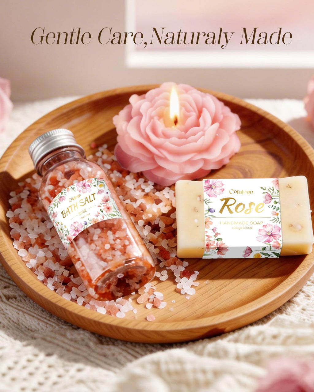 Coralogo Gift Basket for Women - Unique Birthday Gifts for Women Valentines Mothers Day Gift Basket for Self Care with Luxury Plush Blanket