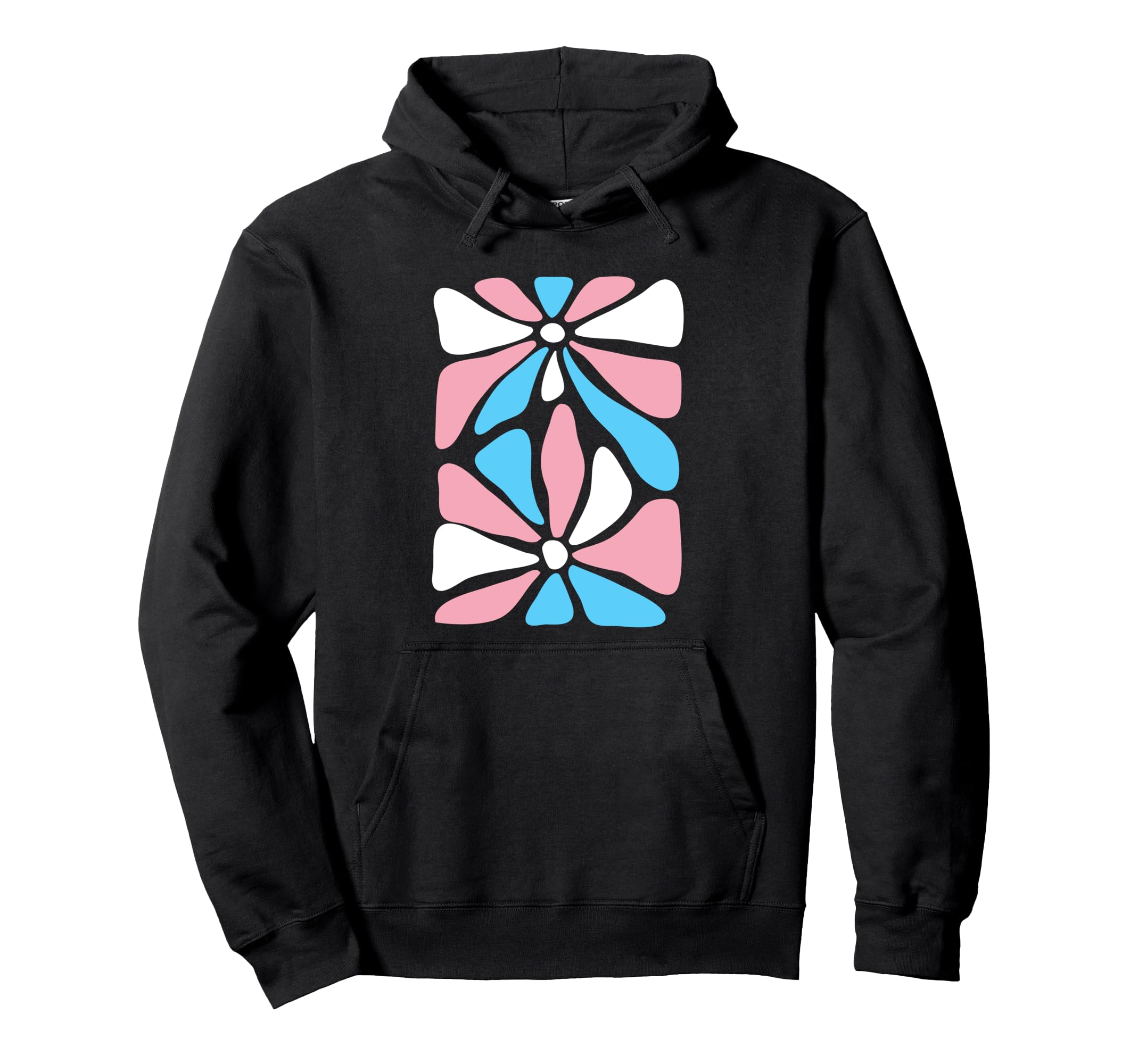 Trans Pride Flower Lgbtq Support Hoodie - Aesthetic Graphic Men Women