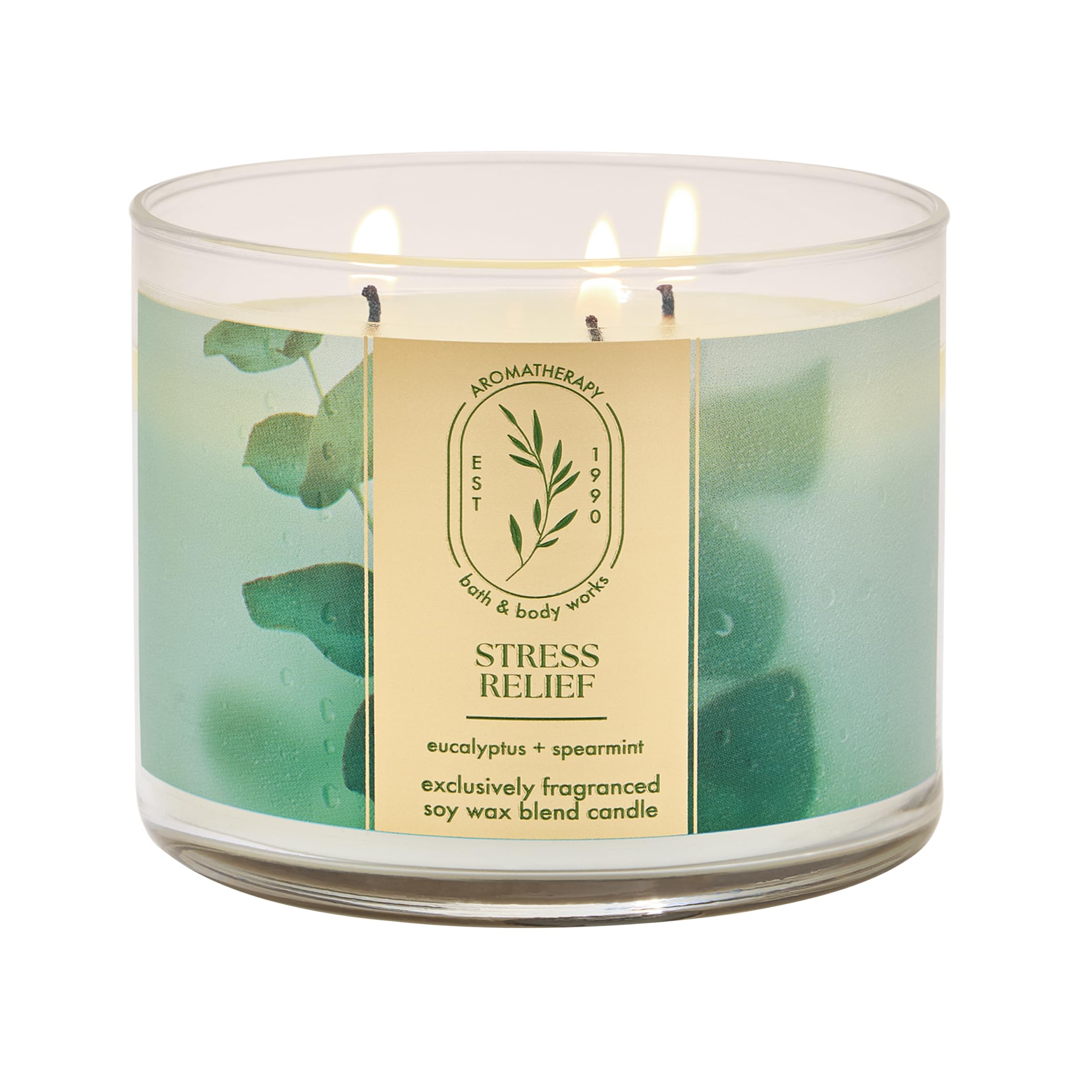 Bath & Body Works 3-Wick Candle, Long-Lasting Burn Up to 45 Hours, Exclusively Fragranced Soy Wax Blend