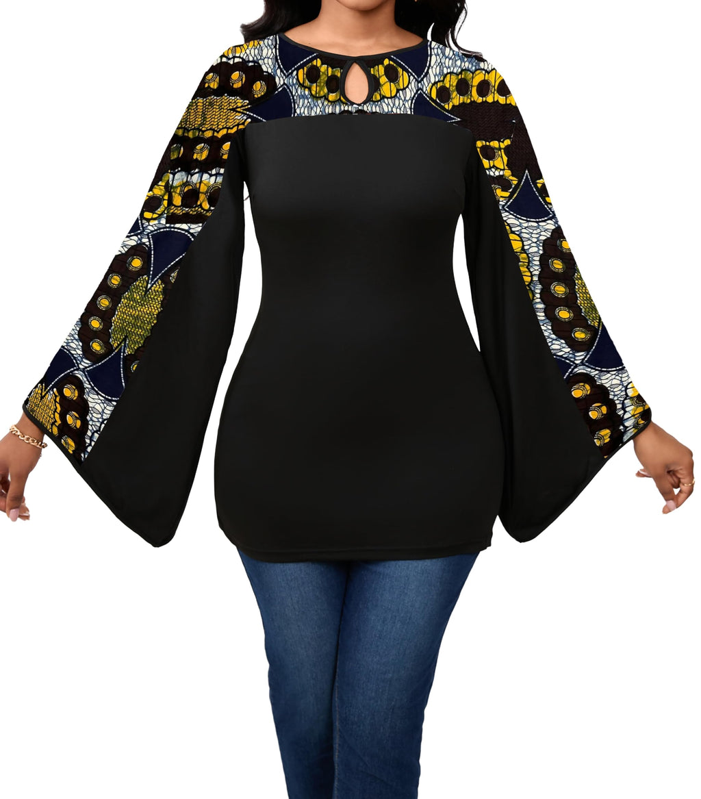 Sexy Floral Blouse for Women Casual Long Sleeve Button Down T-Shirt Simple V Neck Loose Tops Shirts Dress