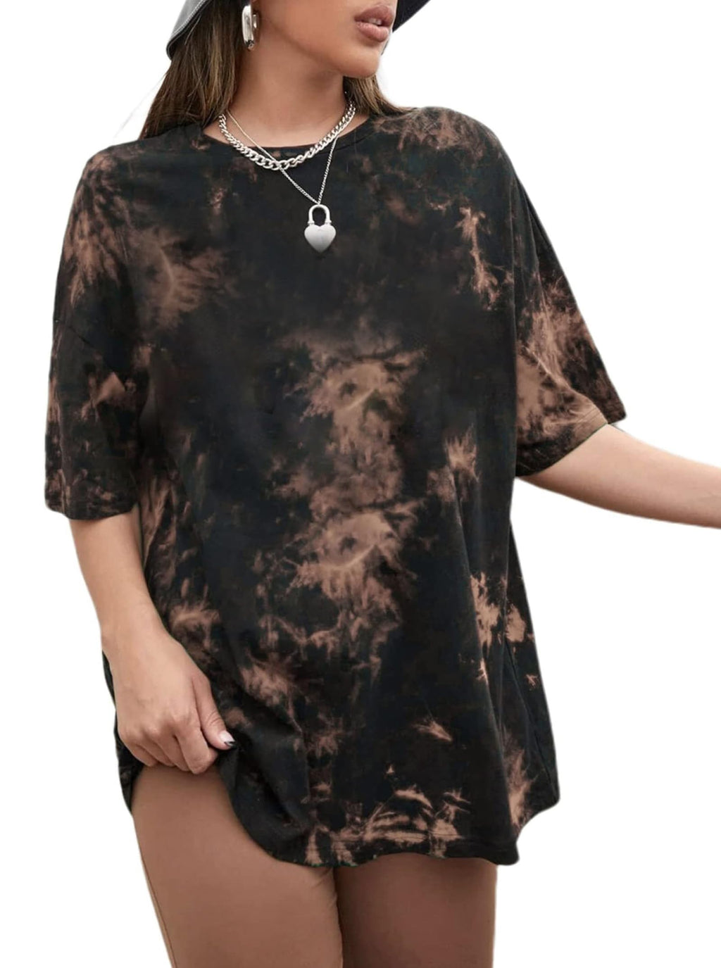 CSDAJIO Women's Trendy Oversized T Shirt Graphic Tee Crewneck Short Sleeve Loose Cute Going Out Summer Tops