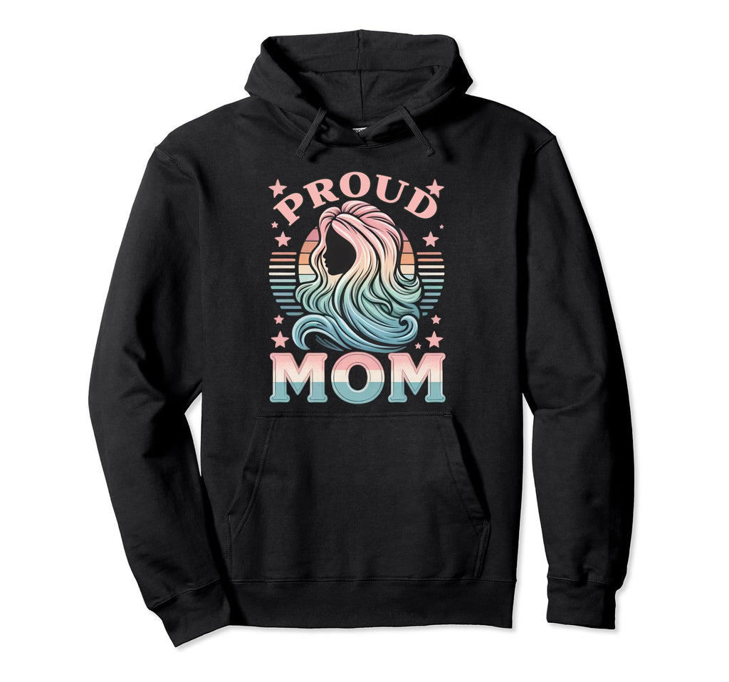 Proud Mom Transgener Lgbtq Rainbow Flag Hoodie - Novelty Apparel Men Women