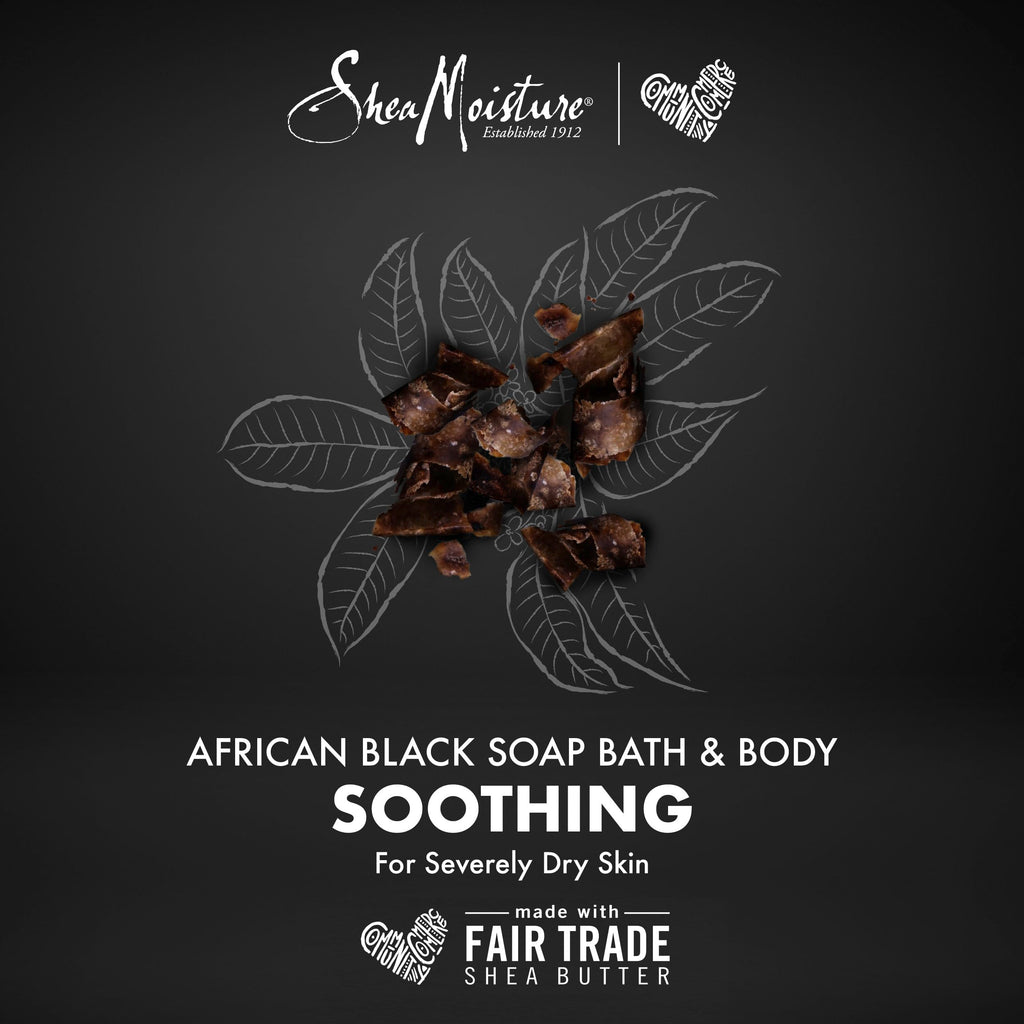 SheaMoisture Bar Soap African Black Soap for Troubled Skin Cleanser with Sh