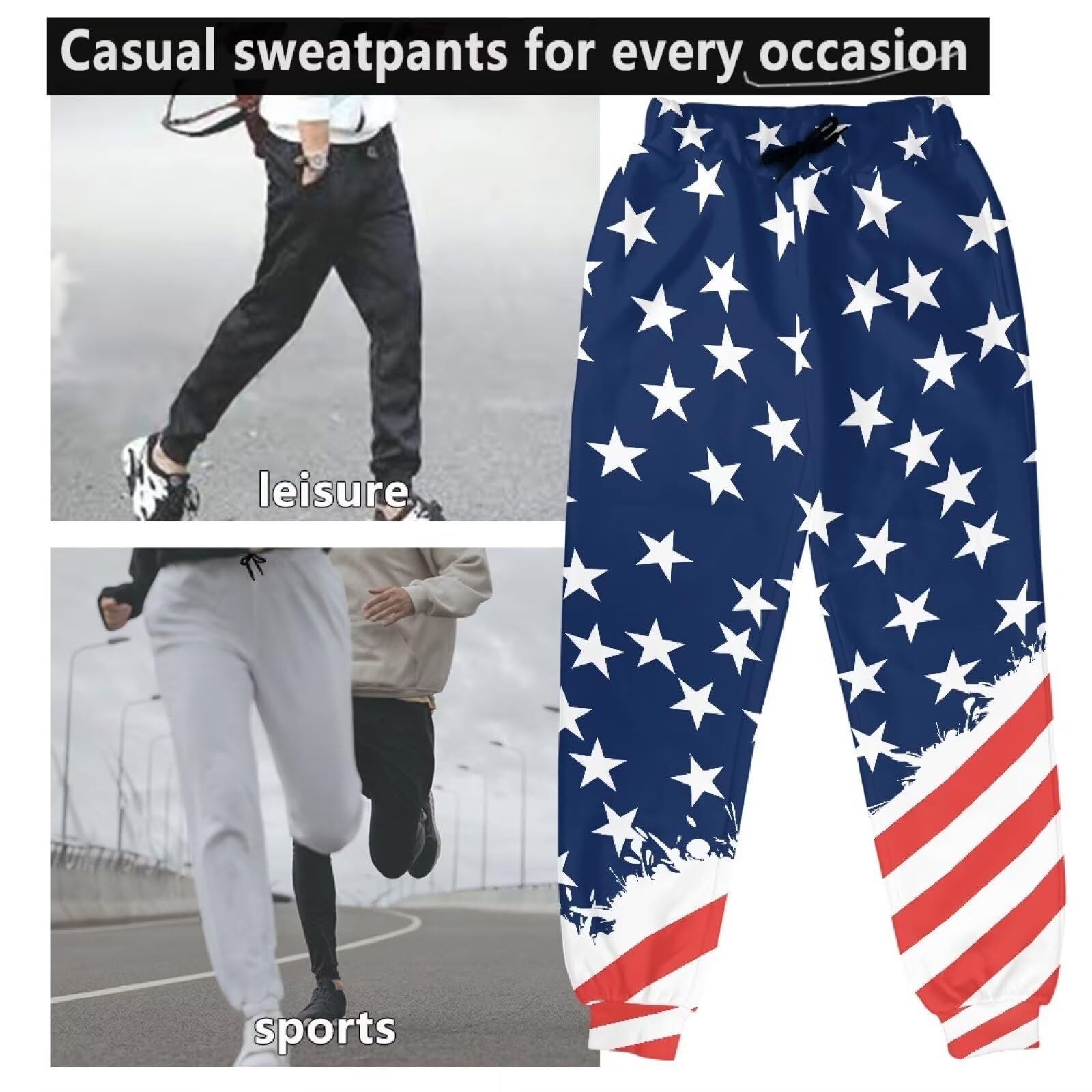 Suhoaziia Women's Men's Athletic Sweatpants with Pockets Adult Footed Sweatpants Loose Fit Casual Sports Lounge Pants S-5XL