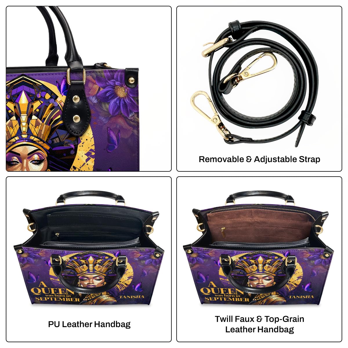 Sistabag Personalized Leather Handbag For Black Women