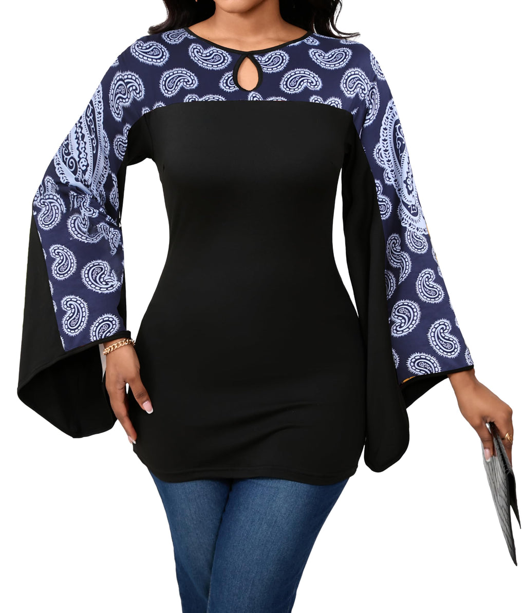 Sexy Floral Blouse for Women Casual Long Sleeve Button Down T-Shirt Simple V Neck Loose Tops Shirts Dress