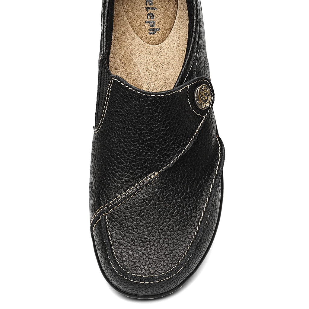Geoeleph Women's Loafers Casual Slip-Ons Comfort Walking Flats Leather Driving Moccasins