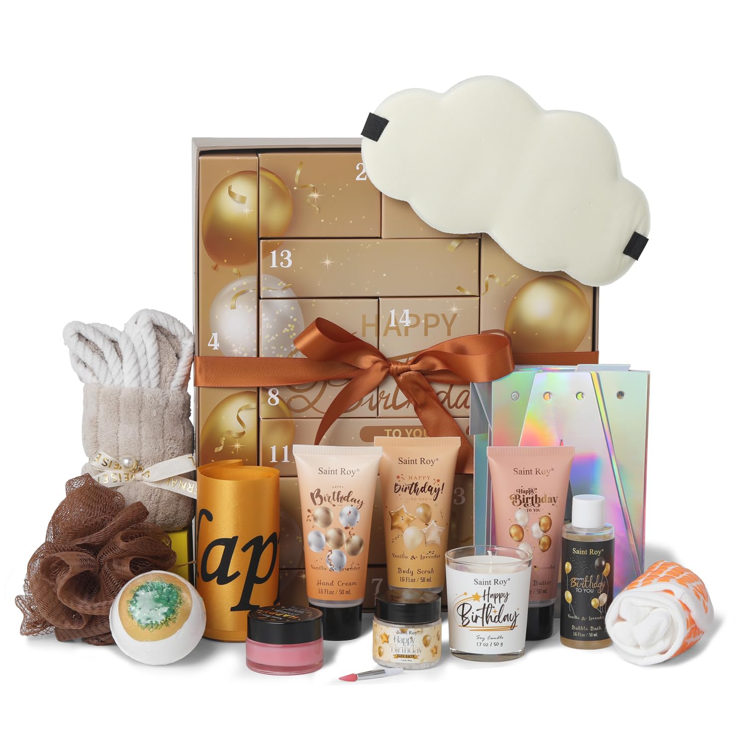 Gift Basket For Women, Spa Set of Home Spa Set, Beauty Personal Care Set, Spa Self Care Kit