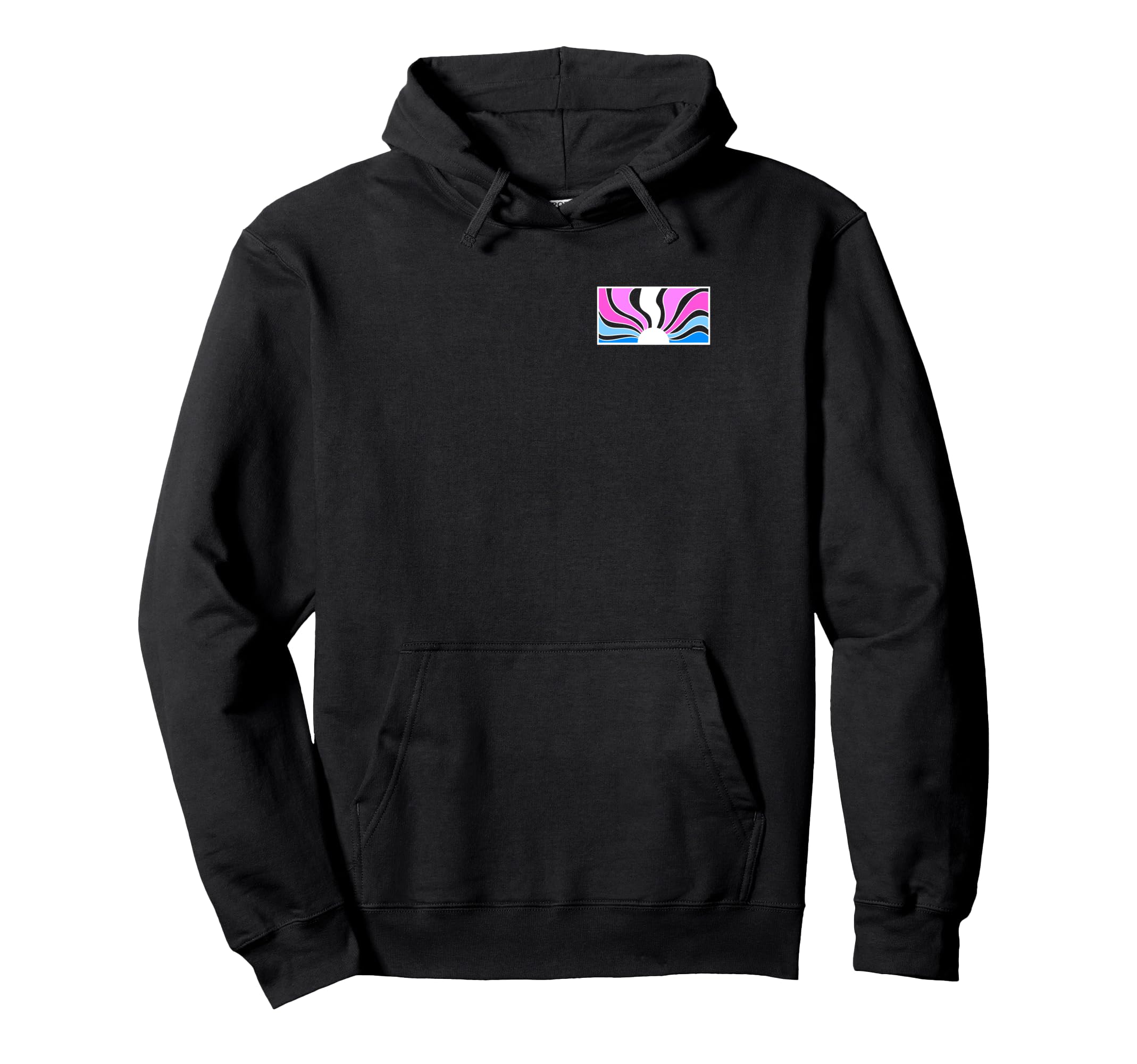 Sunset Rainbow Transgender Pride Hoodie - Streetwear Style for Adults