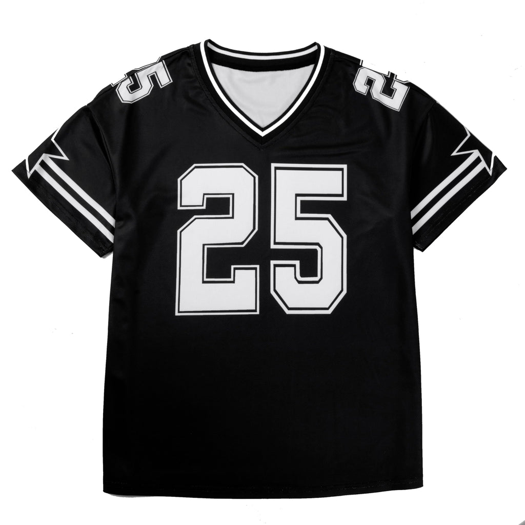 Jersey Shirts for Women Y2k Graphic Tees V Neck Baggy Streetwear Number Oversized T Shirt Summer Tops