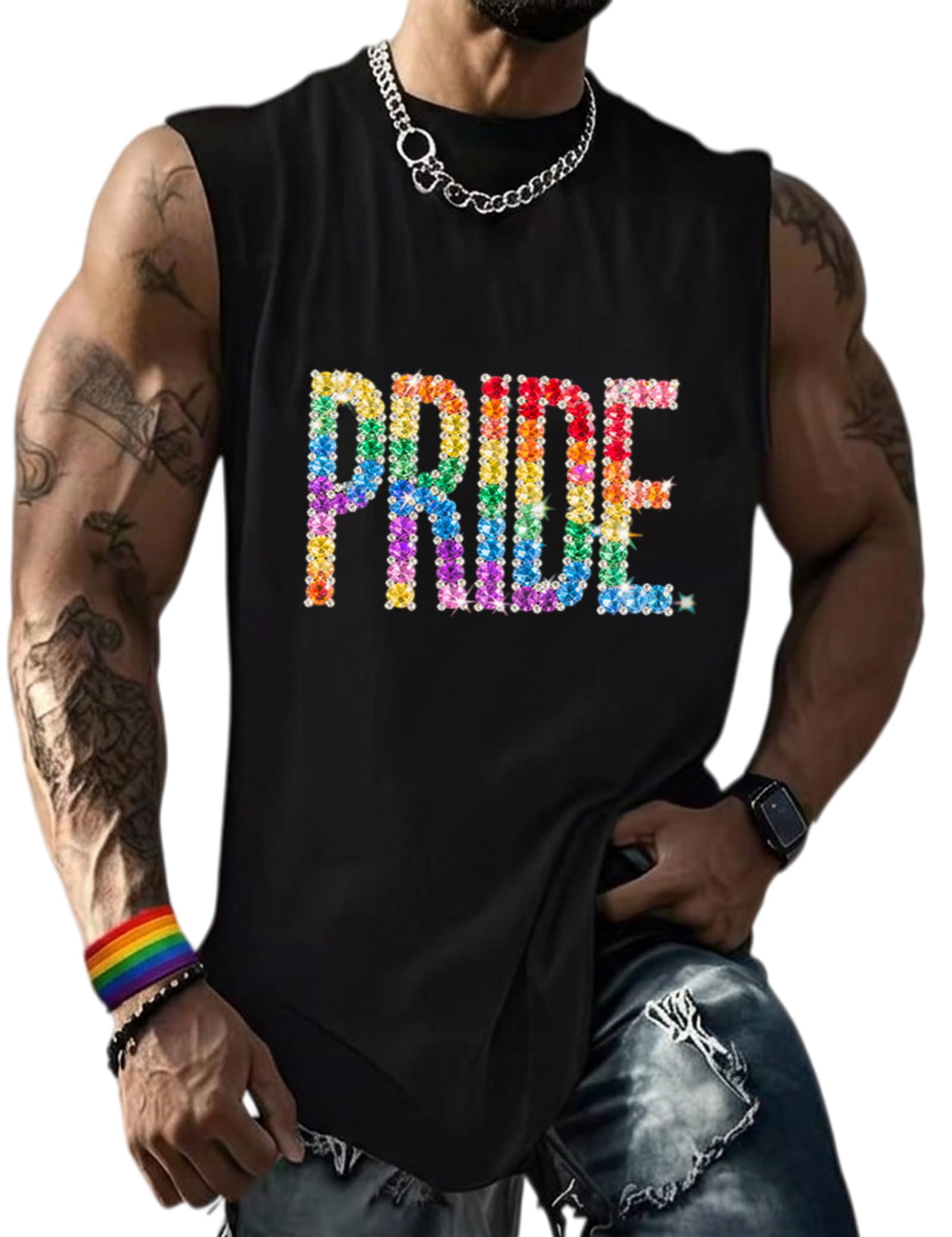 Be You Tank Pride Men Shirt Rainbow Graphic Shirts Letter Print Casual Short Sleeve Tees Tops