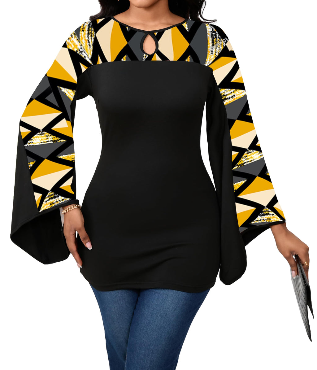 Sexy Floral Blouse for Women Casual Long Sleeve Button Down T-Shirt Simple V Neck Loose Tops Shirts Dress
