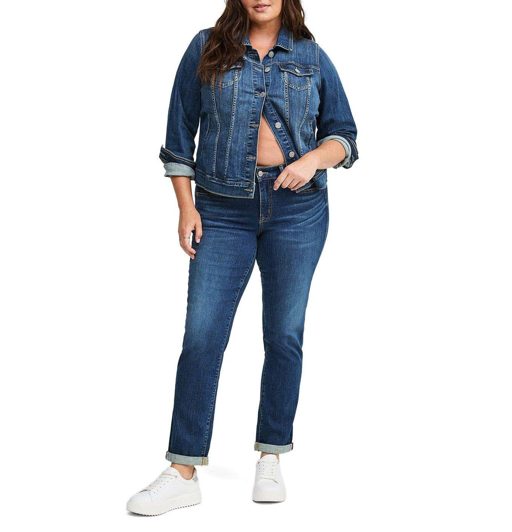 Torrid Women's Plus Size Perfect Boyfriend Mid-Rise Jean