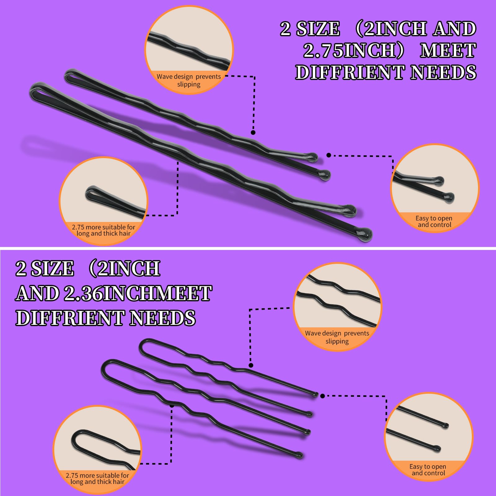 Teenitor Hair Pins Bobby Pins, Bobby Pins Hair Pins for Women and Hair Bands Kit
