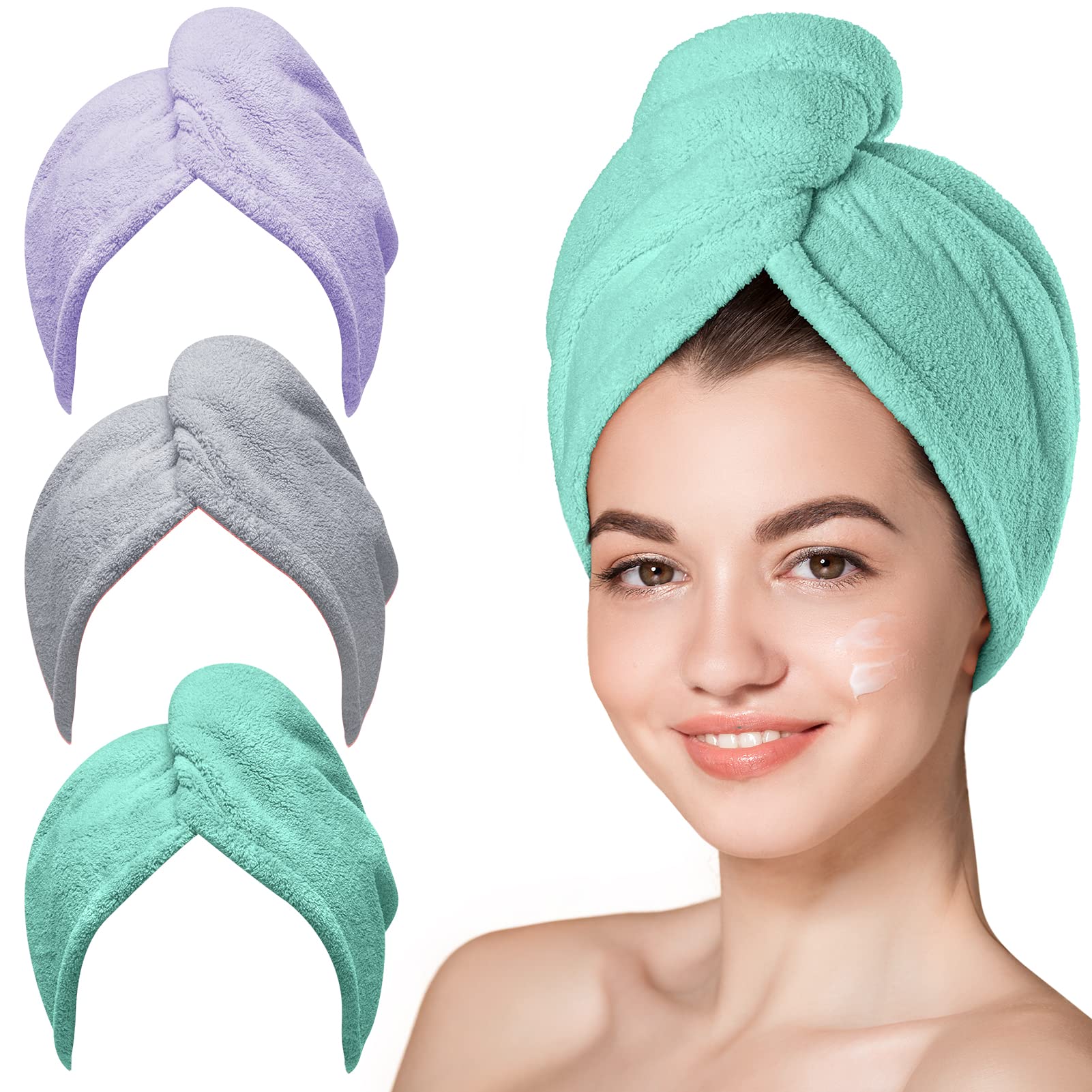 Hicober Microfiber Hair Towel