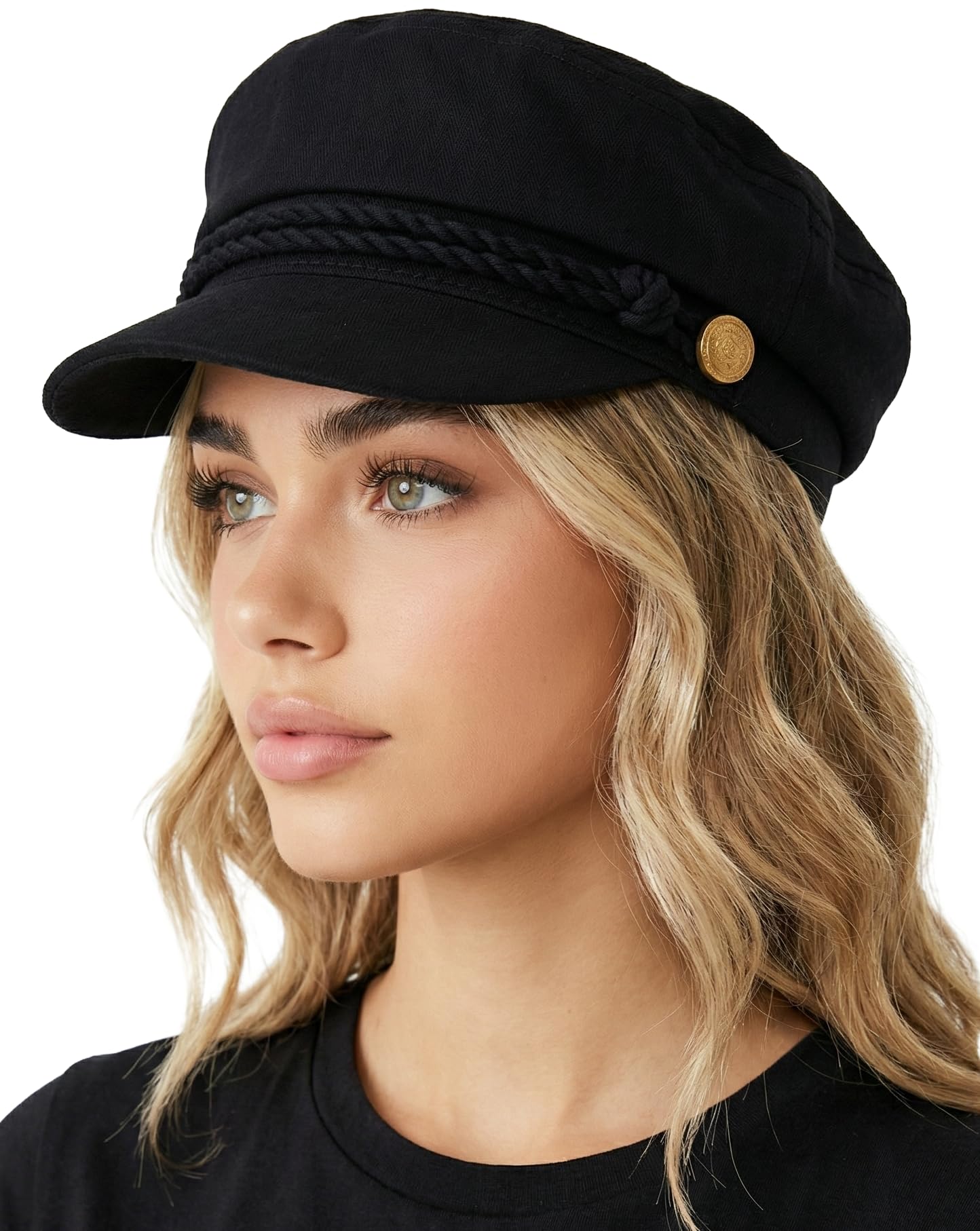 Funky Junque Newsboy Hat for Women – Trendy Greek Fisherman Cap, Classic Women's Baker Boy Newsies Hat, Ladies Fashion Caps