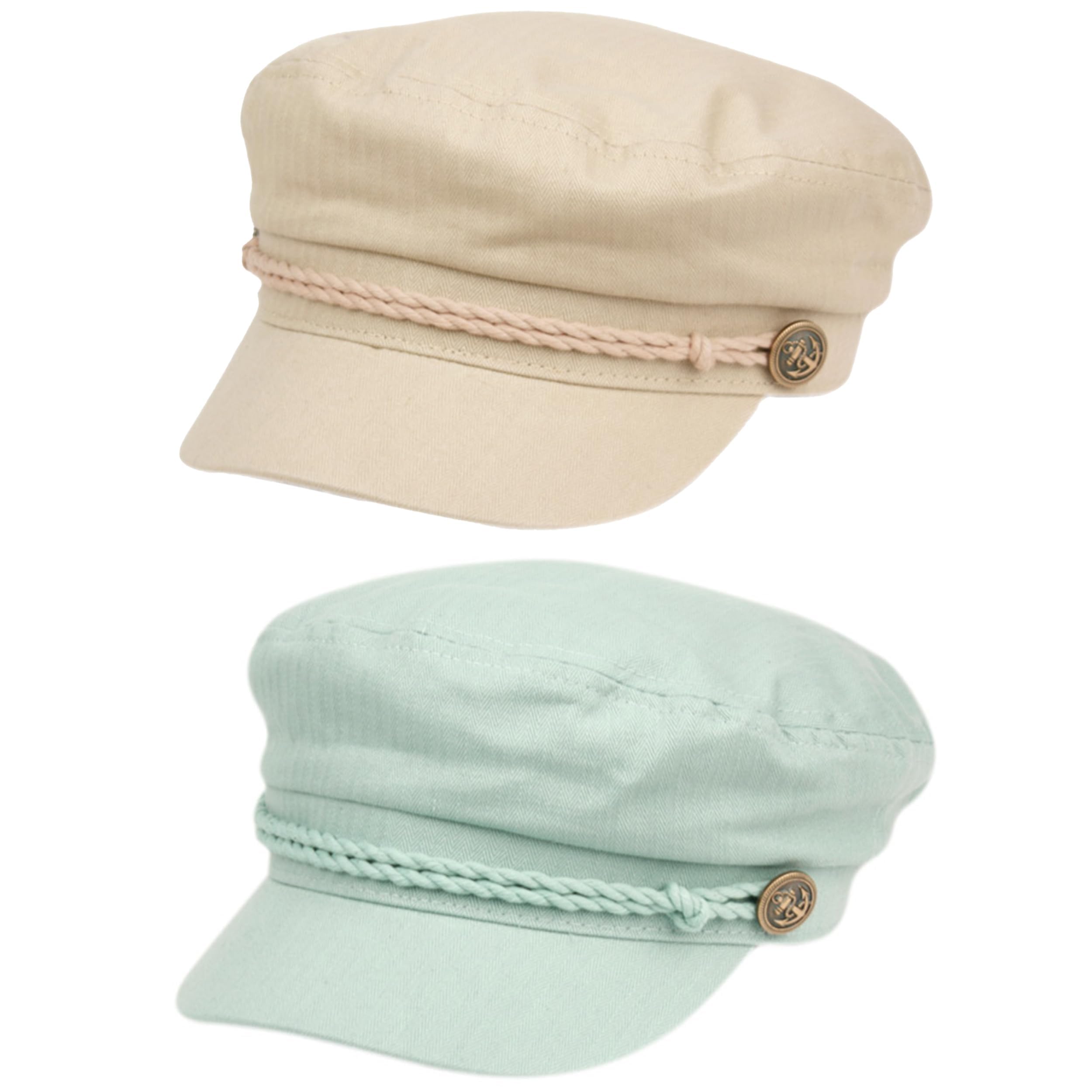 Funky Junque Newsboy Hat for Women – Trendy Greek Fisherman Cap, Classic Women's Baker Boy Newsies Hat, Ladies Fashion Caps