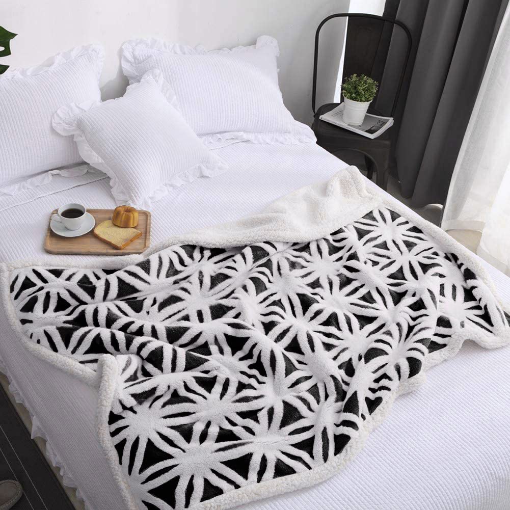 LOMAO Sherpa Fleece Blanket for Mom Cozy Soft Throw Blanket for Women Men Birthday Gifts Dual Sided Couch Sofa Bed Blanket