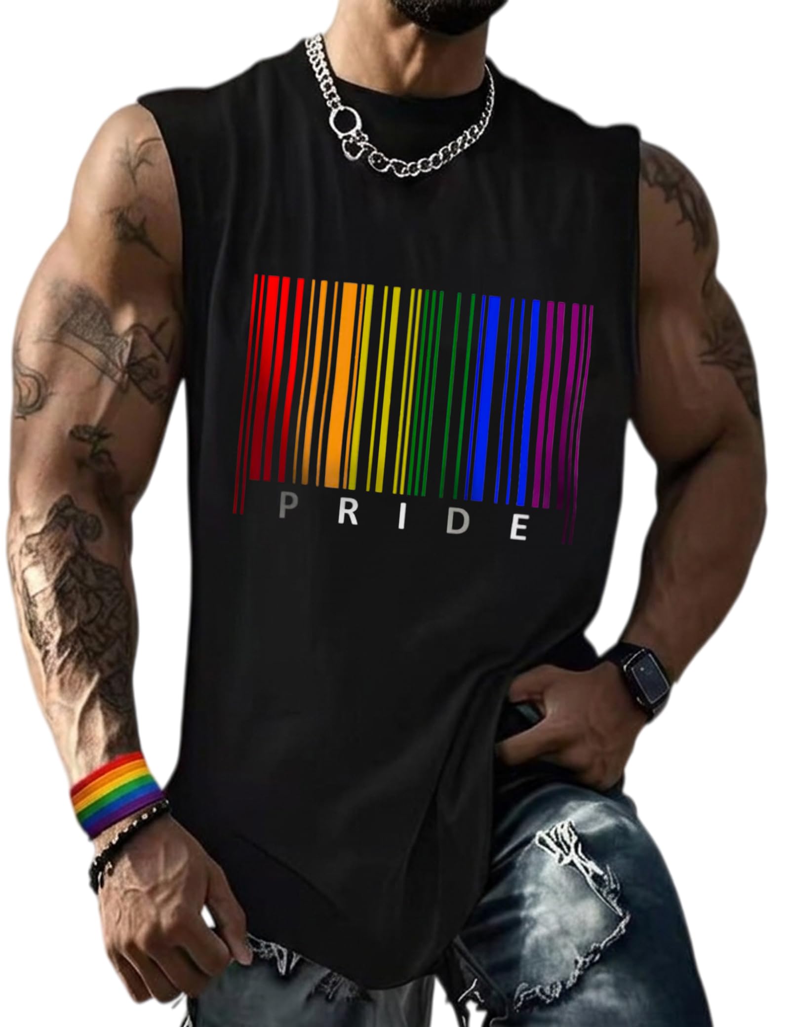 Be You Tank Pride Men Shirt Rainbow Graphic Shirts Letter Print Casual Short Sleeve Tees Tops