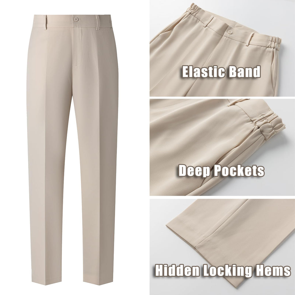Women's 2 Piece Pant Suit Dressy Business Casual Outfits Notched Collar Blazer Professional Pantsuits Set for Work Office