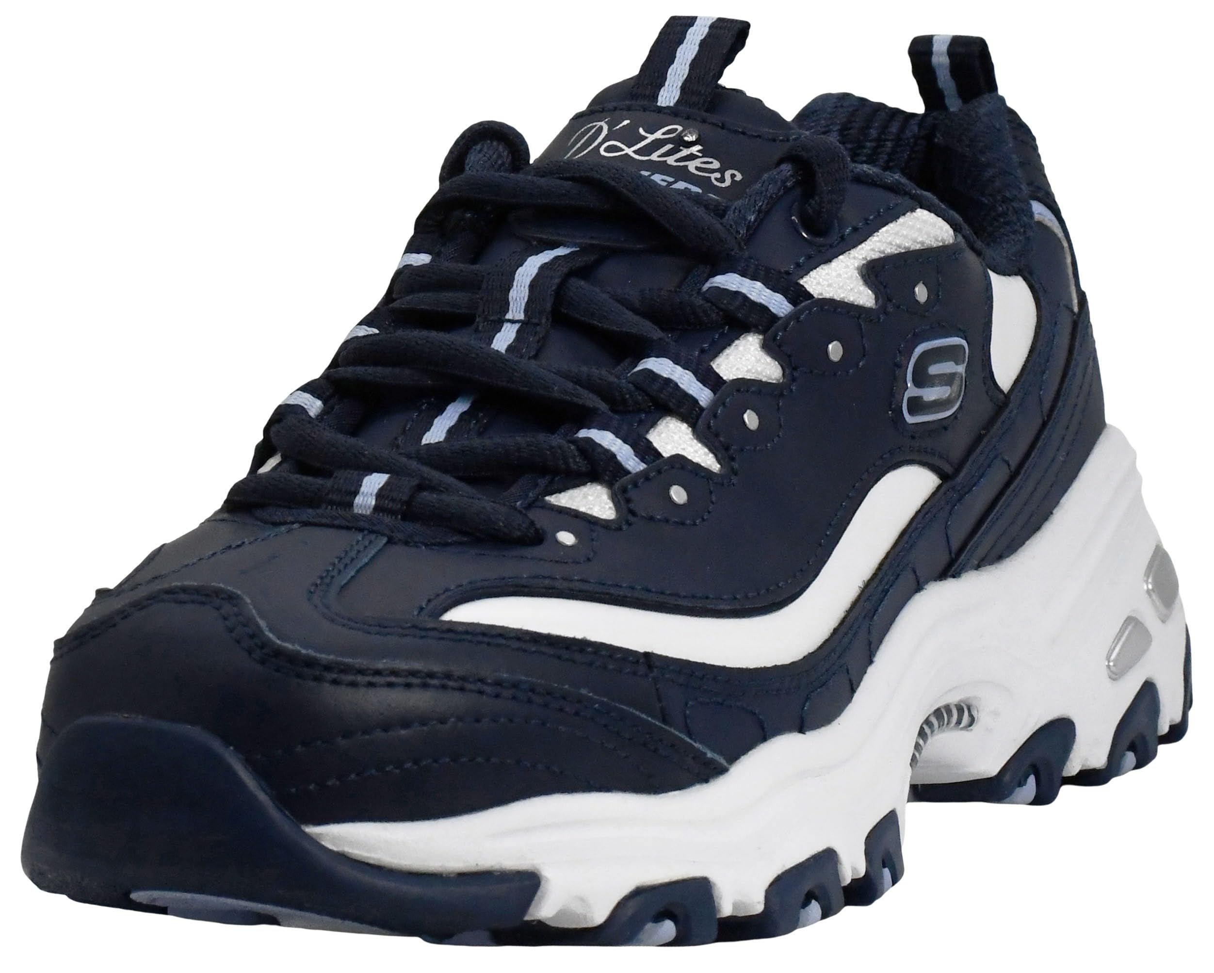 Skechers Women's D'Lites Fresh Start Memory Foam Lace-up Sneaker