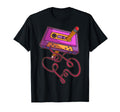 80s Cassette Tape Pencil 1980s Retro Vintage Throwback Music Short Sleeve T-Shirt