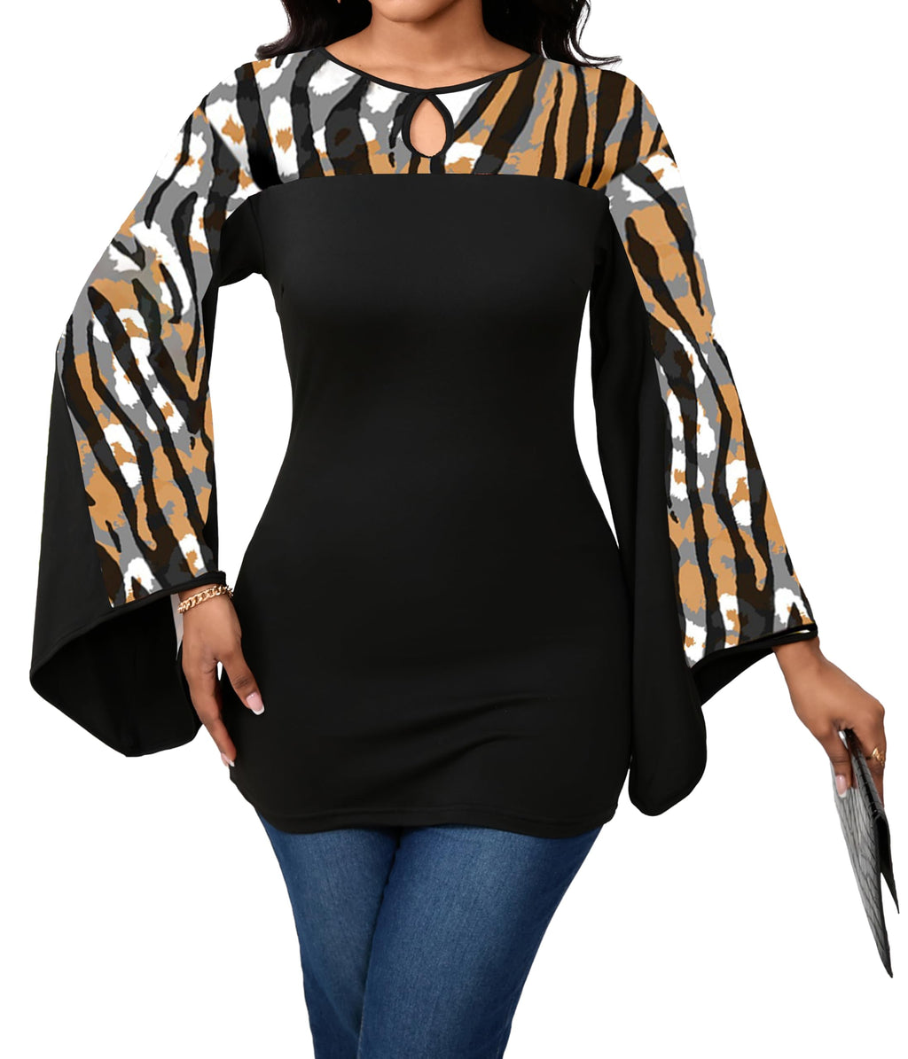 Sexy Floral Blouse for Women Casual Long Sleeve Button Down T-Shirt Simple V Neck Loose Tops Shirts Dress