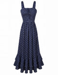 GRACE KARIN Women's 2026 Summer Floral Boho Dress Square Neck Strapped Swing A Line Sundress Beach Long Maxi Outfits
