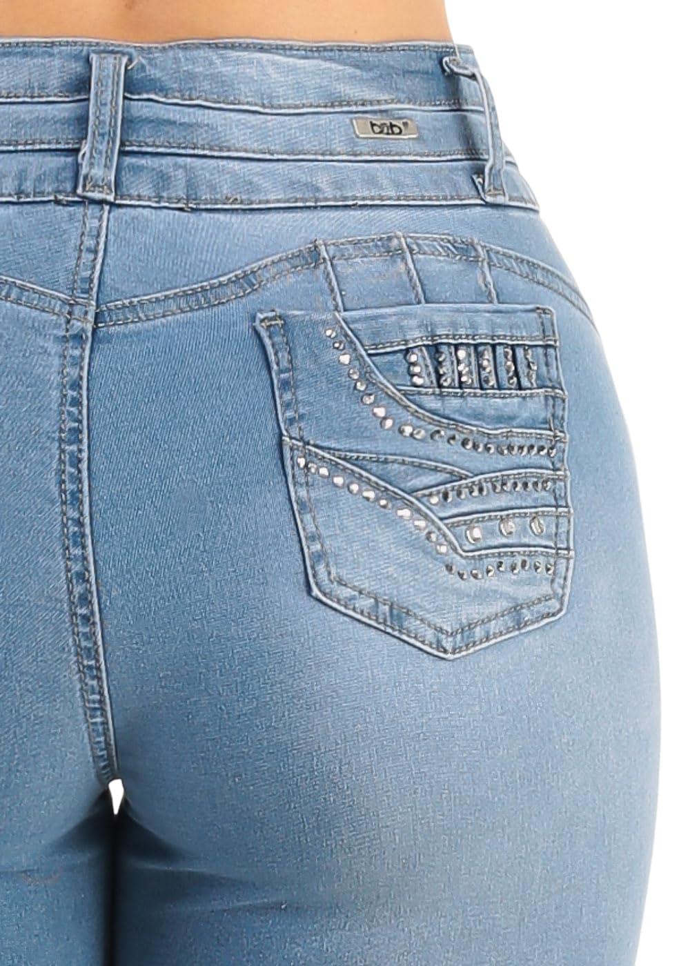 Moda Xpress High Waisted Butt Lifting Jeans for Women - Colombian Design Jeans Levanta Cola