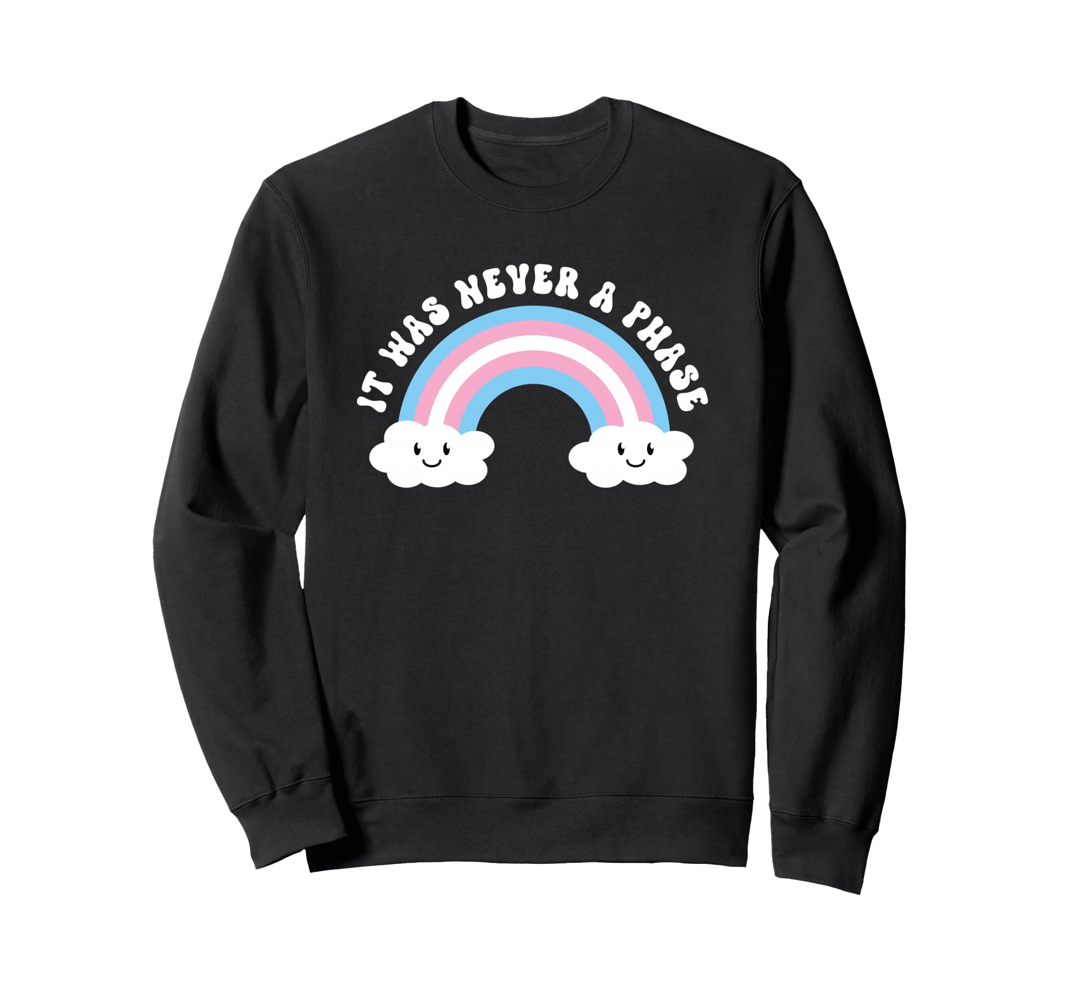 Transgender It Was Never Phase Sweatshirt - Novelty Apparel Men Women
