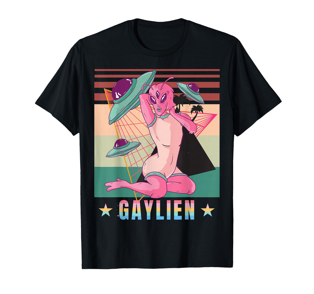 Gay Gaylien Alien Lgbtq Queer Trans T-Shirt - Casual Everyday Wear Unisex