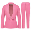MODFUL Women's Business Pant Suit Set 2 Piece Slim Fit Blazer Jacket One Button Buckle Closure Lady Work Suit for Office