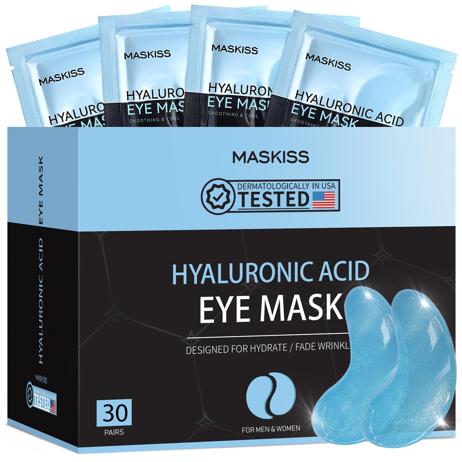 Maskiss Under Eye Patches, eye mask, Collagen Skin Care Products, Eye Patches for Puffy Eyes, eye masks for dark circles and puffiness