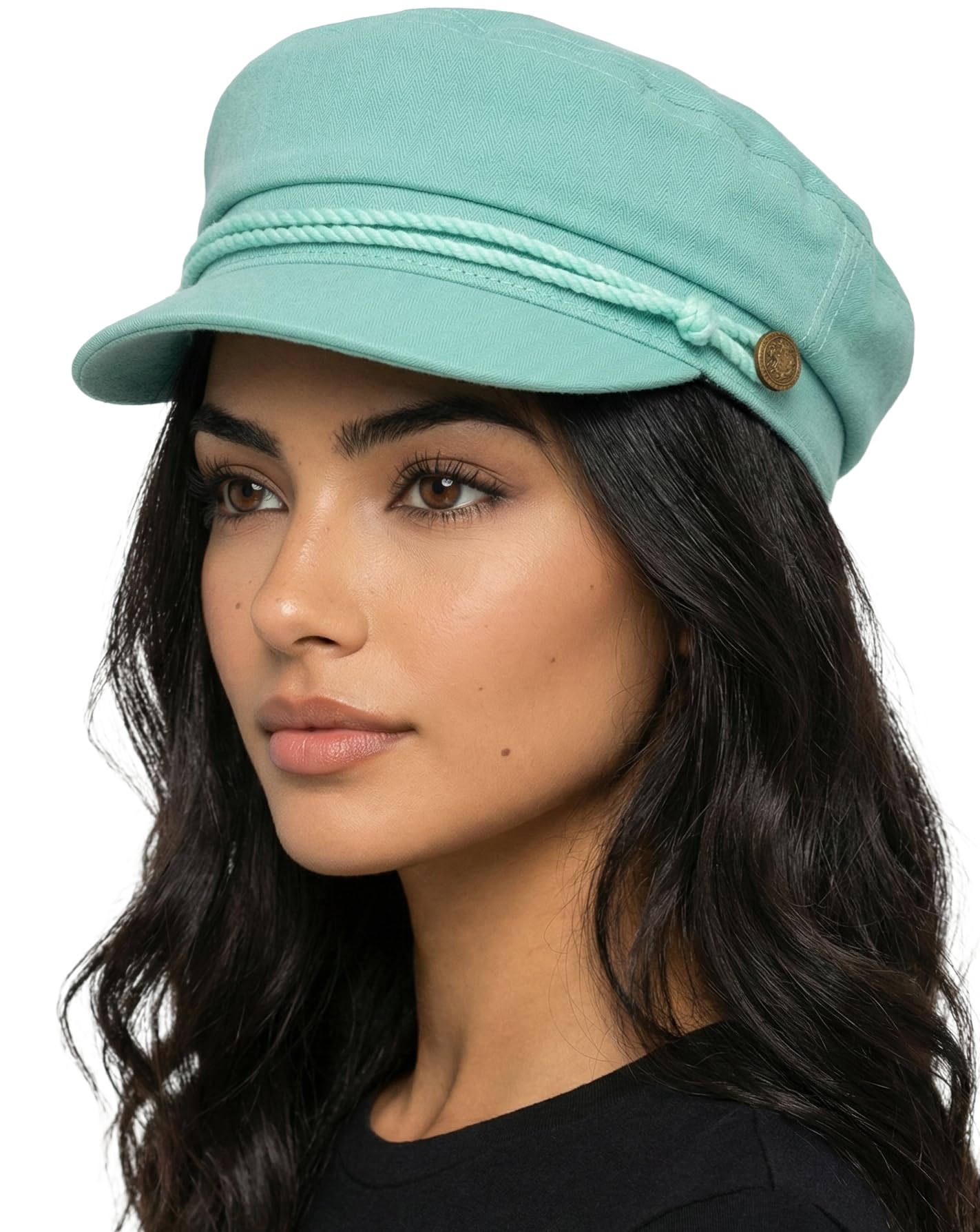 Funky Junque Newsboy Hat for Women – Trendy Greek Fisherman Cap, Classic Women's Baker Boy Newsies Hat, Ladies Fashion Caps