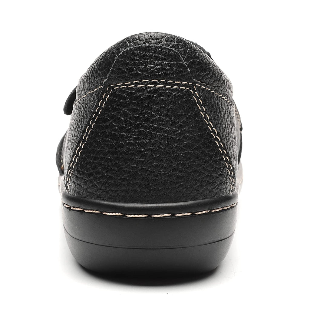 Geoeleph Women's Loafers Casual Slip-Ons Comfort Walking Flats Leather Driving Moccasins
