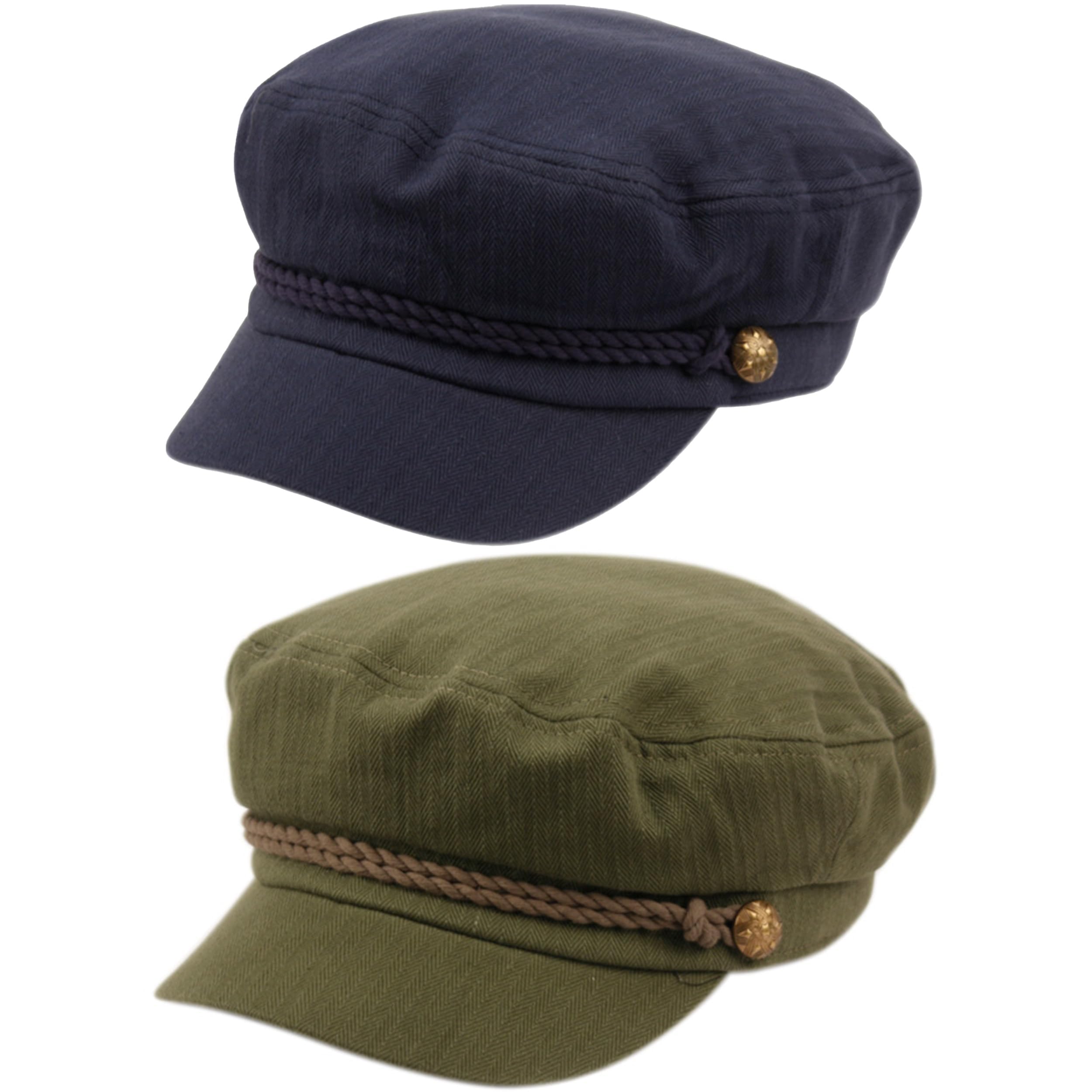 Funky Junque Newsboy Hat for Women – Trendy Greek Fisherman Cap, Classic Women's Baker Boy Newsies Hat, Ladies Fashion Caps