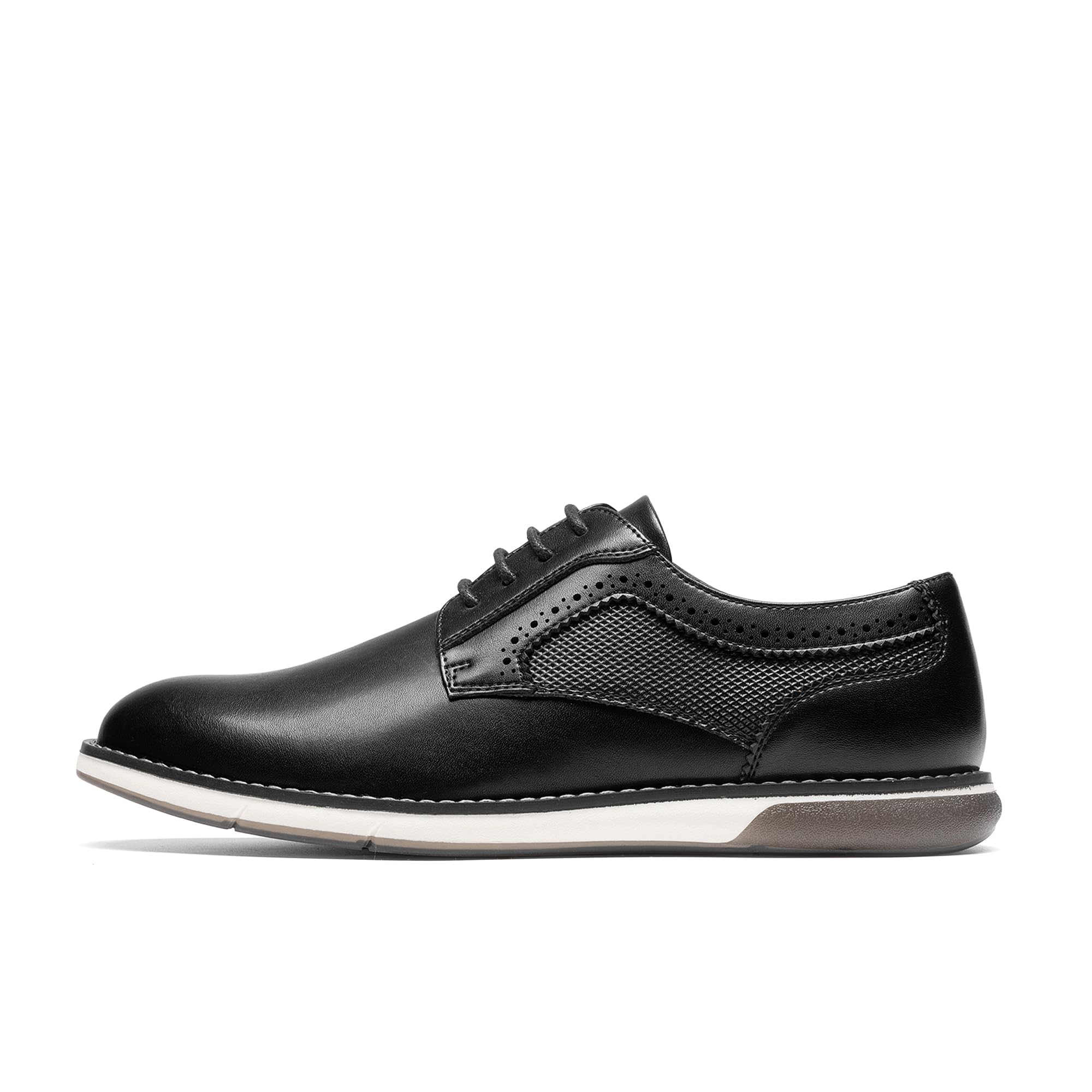 Bruno Marc Men's Casual Dress Sneaker Shoes, Business Formal Derby Plain Toe Oxfords Crossflex GentEdge