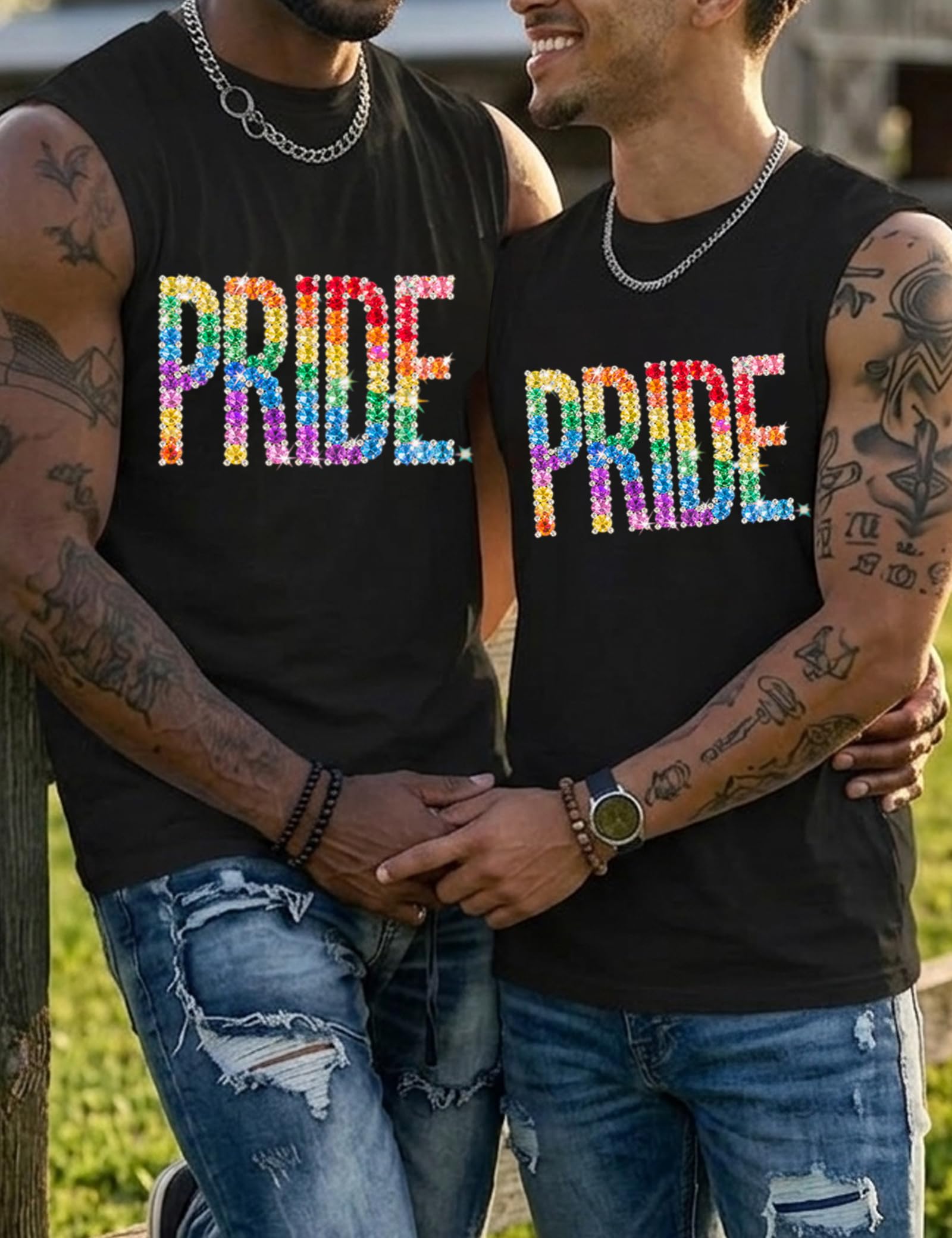 Be You Tank Pride Men Shirt Rainbow Graphic Shirts Letter Print Casual Short Sleeve Tees Tops