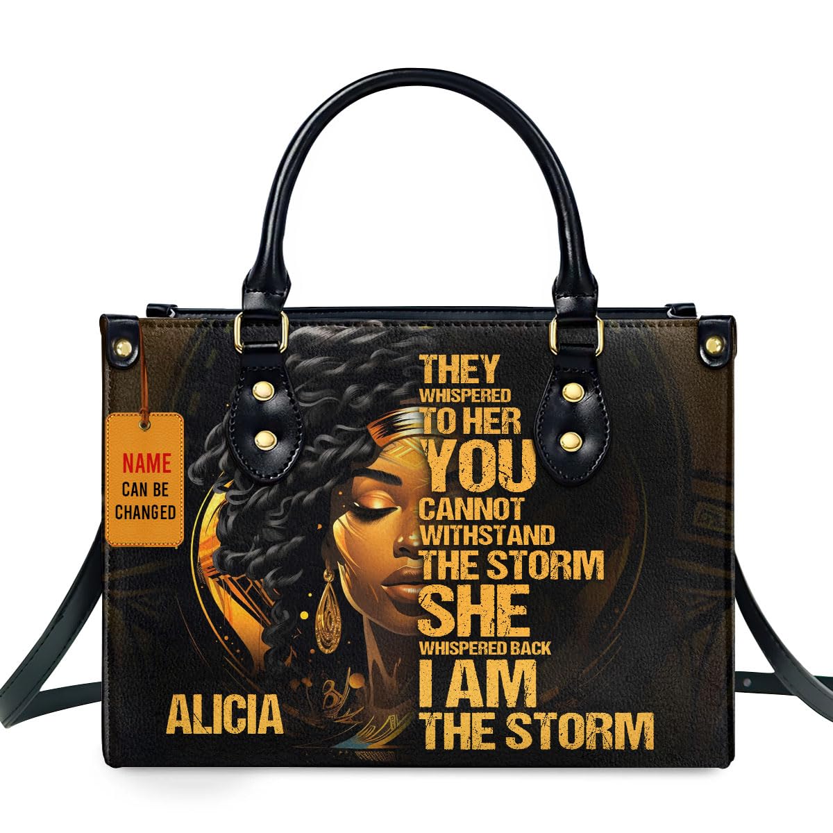Sistabag Personalized Leather Handbag For African American - Christmas Gifts For Women For Black Women