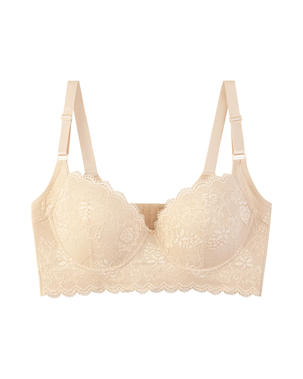 Push Up Bras for Women Lace Underwire Add One Cup Bra with Support Smoothing Bra(34B-46DD)