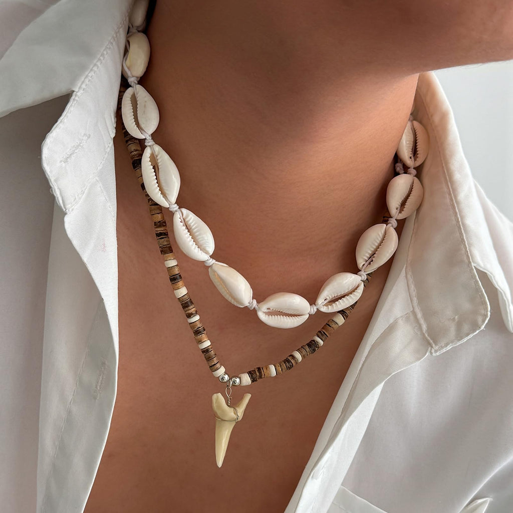 Your Always Charm Mens Necklaces Puka Shell Necklaces for Men Surfer Beaded Choker Necklace Summer Beach Jewelry Gifts for Son Dad Husband