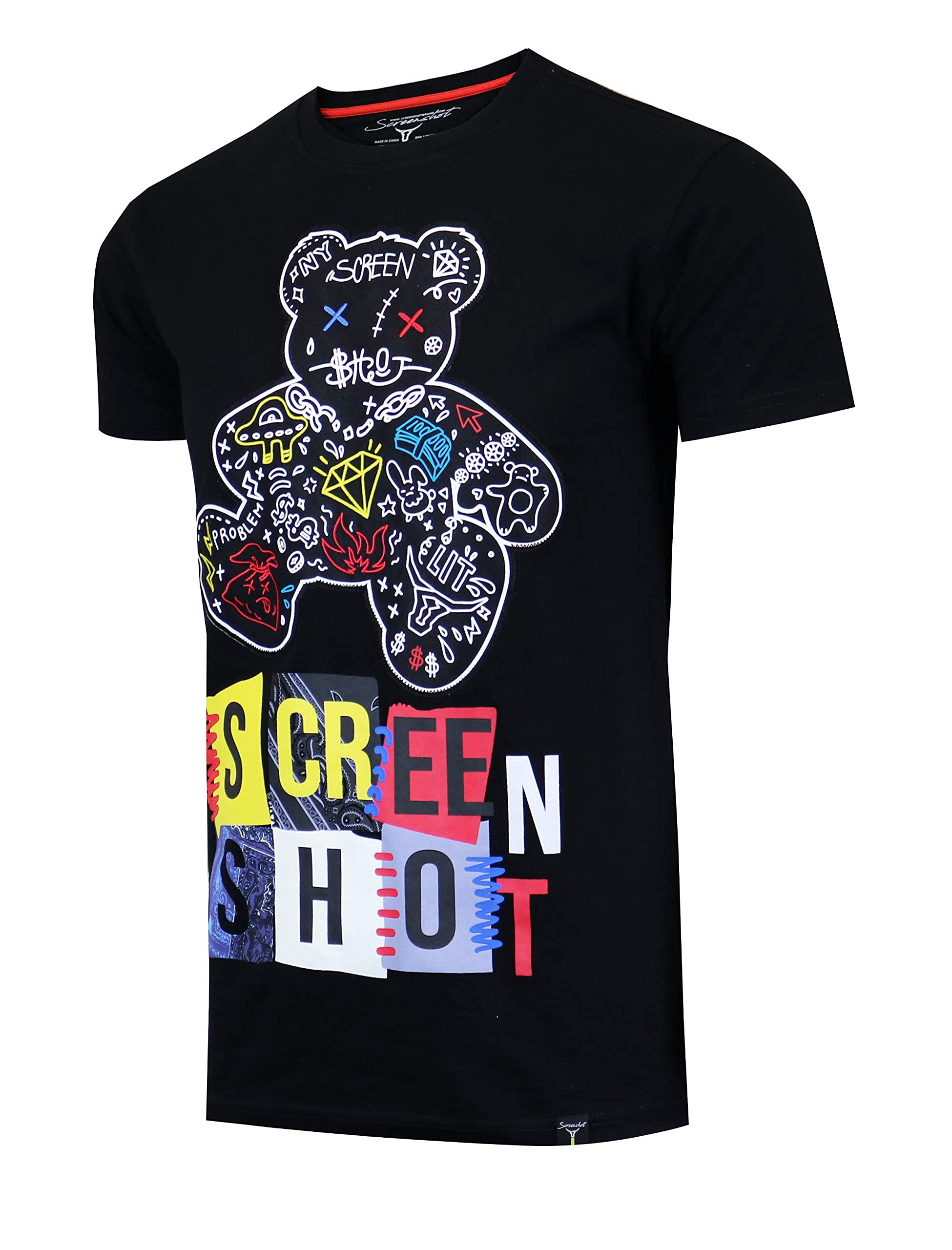 SCREENSHOT-1202-SS-2 Mens Hipster Hip-Hop Premium Urban Streetwear Latest Animation Fashion T-Shirts