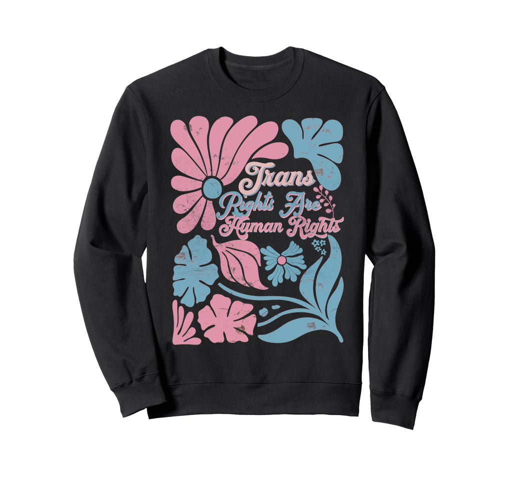 Boho Lgbtq Pride Trans Rights Are Sweatshirt - Streetwear Style Men Women
