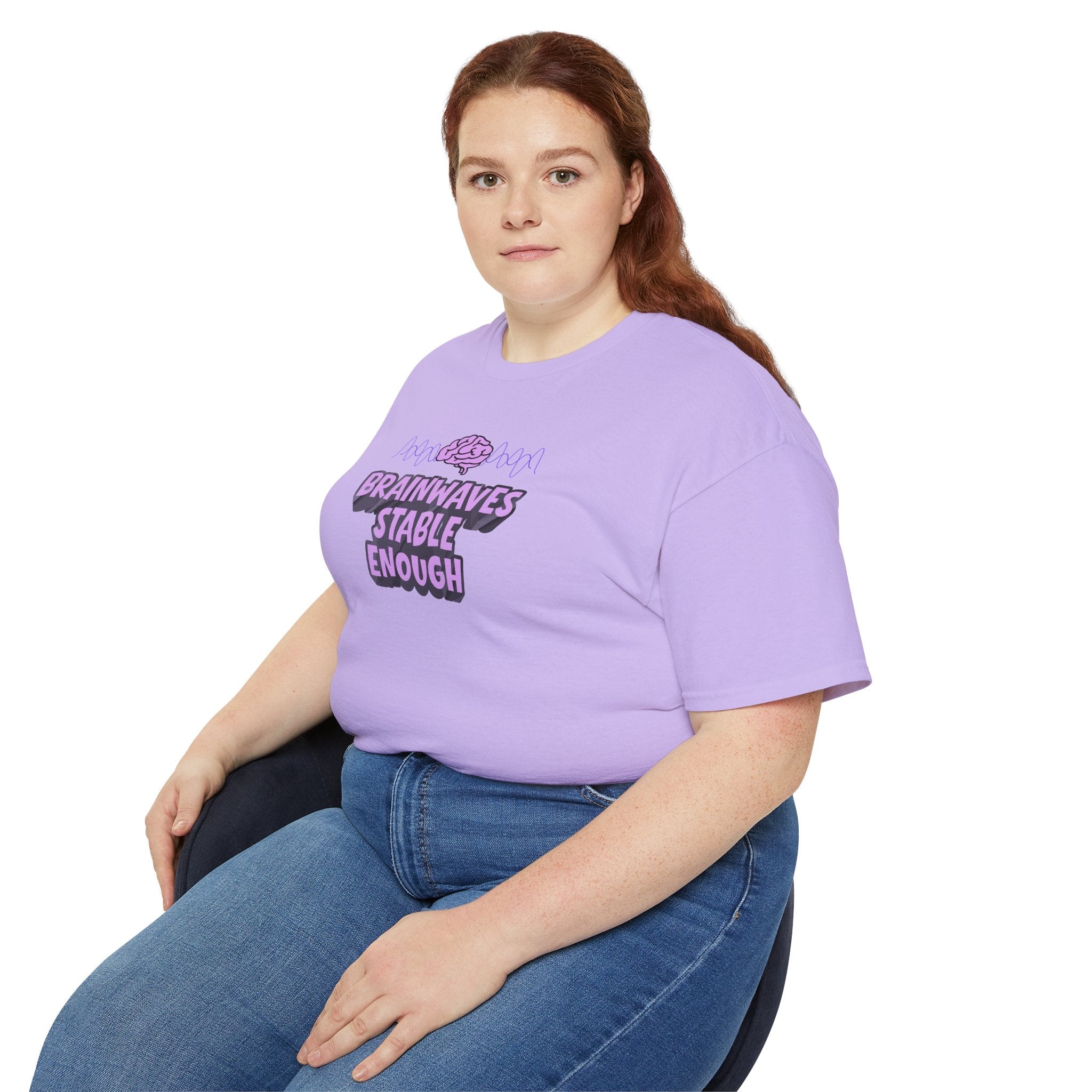 Brainwaves Stable Enough Unisex Heavy Cotton Tee