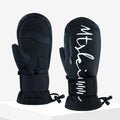 Men's Built-in Wristband Shock Absorption Veneer Warm Waterproof Ski Gloves