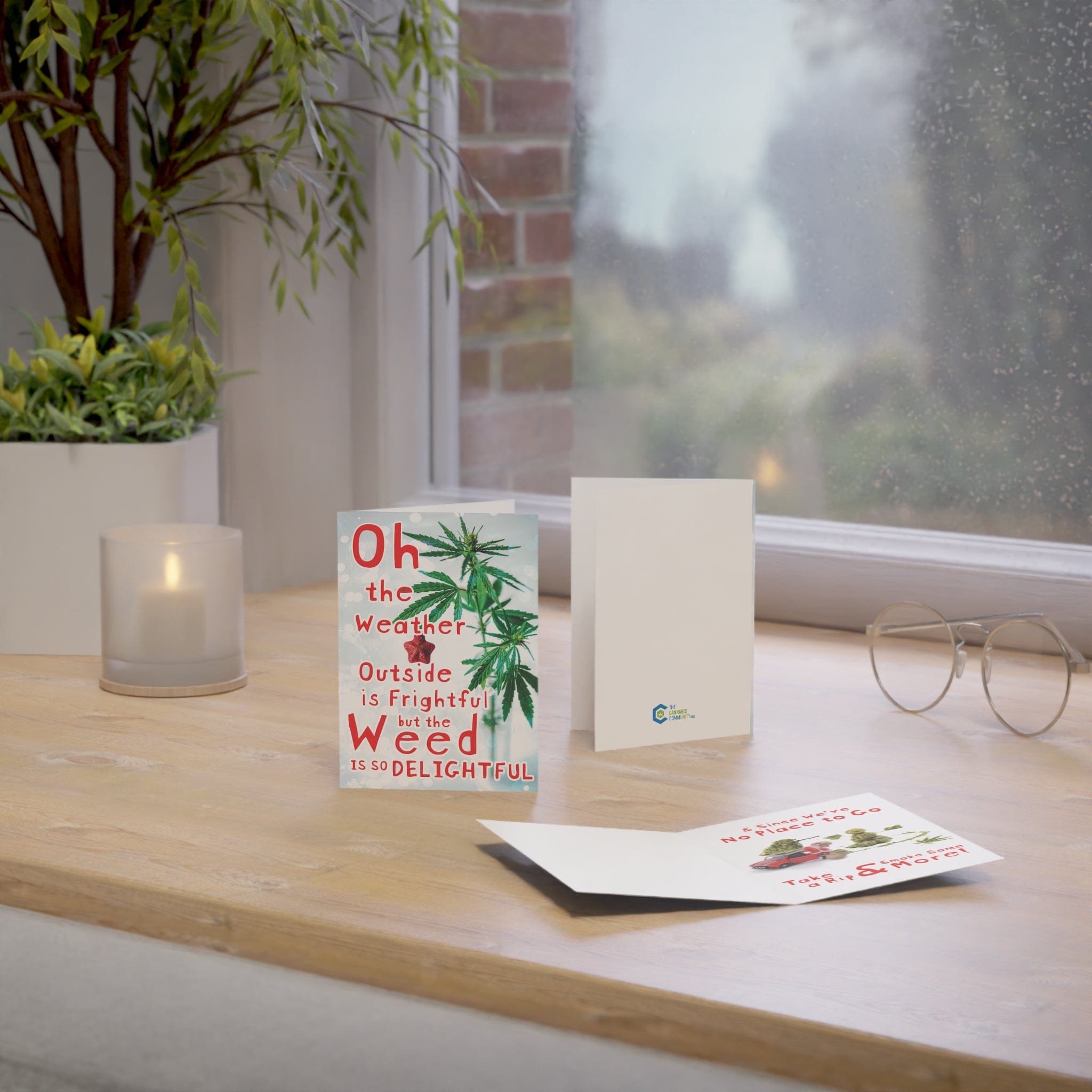 Weed is So Delightful Greeting Cards (1, 10, 30, and 50pcs)